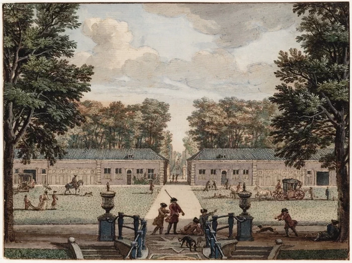 Padiglione nel parco della Casa. Le scuderie nel parco dell'Huis Heemstede vicino a Houten - Museo Teylers, Haarlem